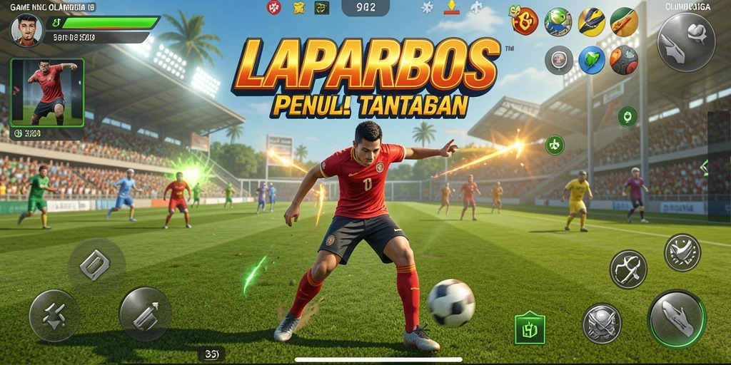 Tampilan gameplay seru LAPARBOS dengan grafis memukau.