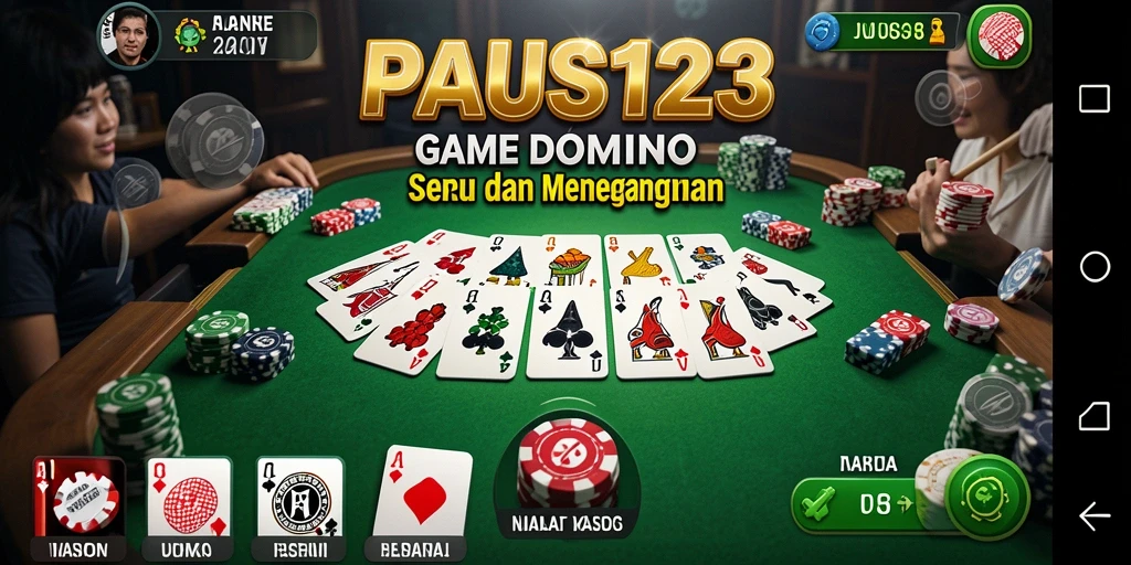 Tangkap momen seru gameplay Domino di PAUS123.