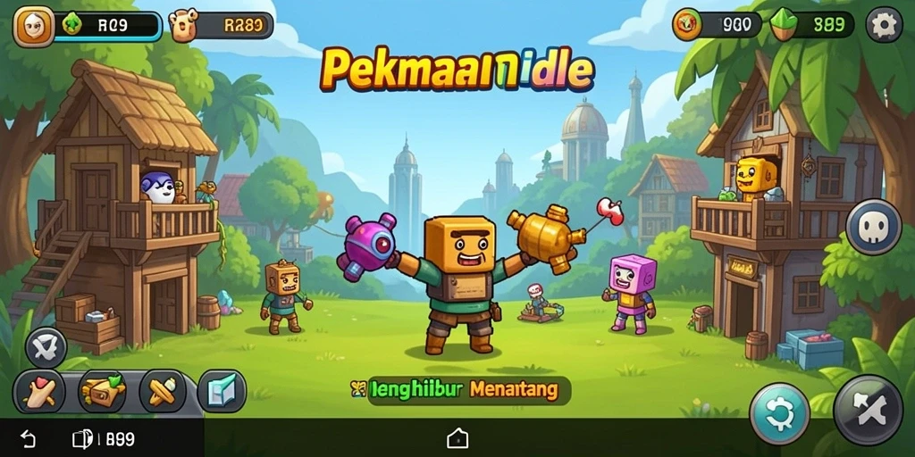 Tampilan gameplay <strong>RR89</strong> yang menampilkan aksi karakter Idle.